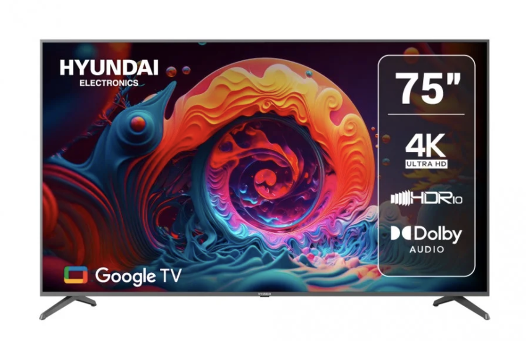 Televisor Hyundai 75 pulgadas GOOGLE 5.0