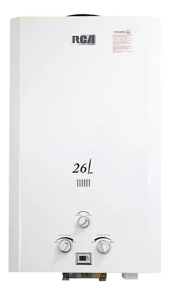 Calefon 26 Litros a Gas Rca Con Panel