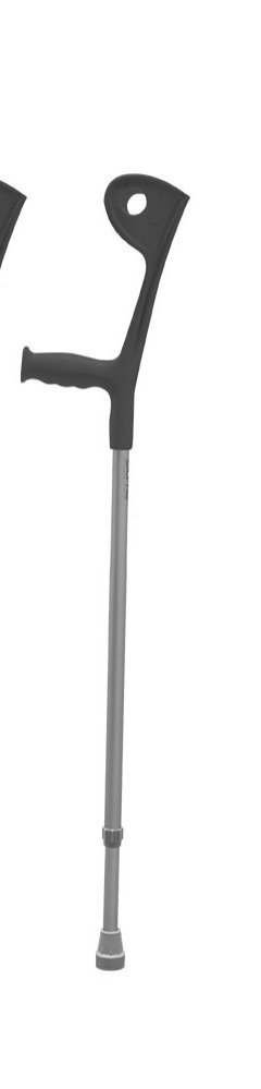 BASTON CANADIENSE AJUSTABLE GRIS CON NEGRO