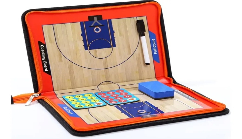 Tablero de Básquetbol Táctico con Estuche