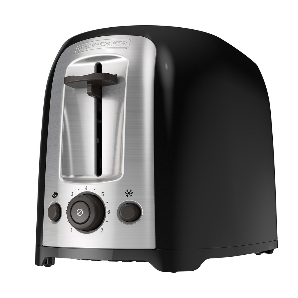 [RTR0012SS] Tostadora De 2 Rebanadas,Ovalada Tr1278B, Black Decker
