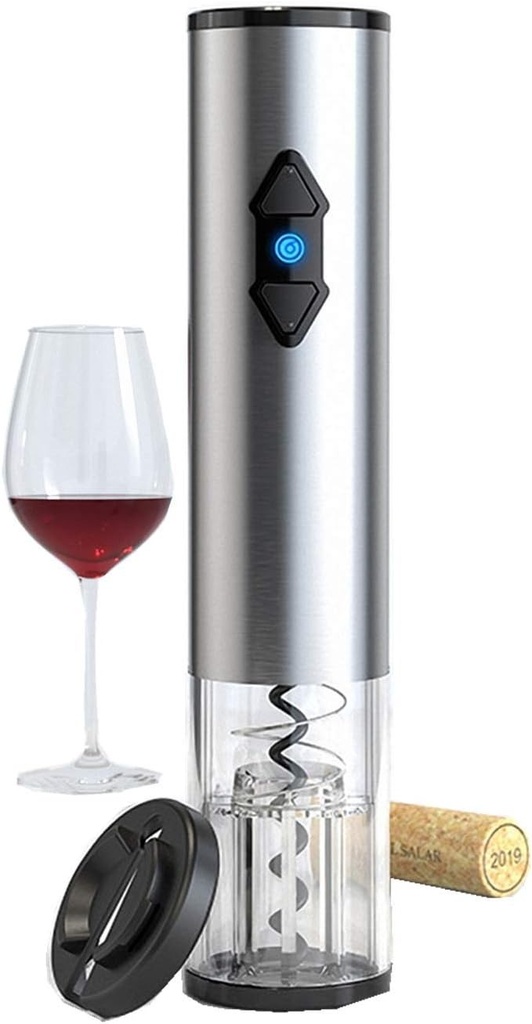 Abrebotellas eléctrico Sacacorchos automático alimentado por 4 pilas AA