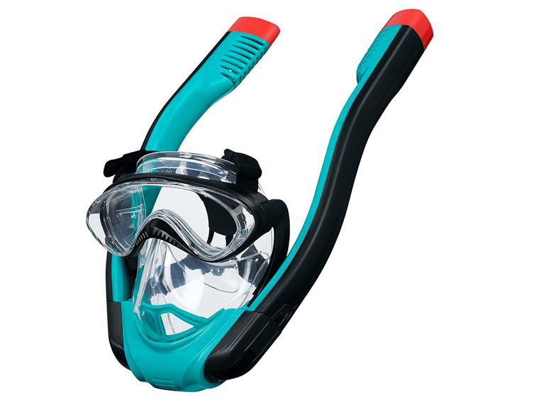 MÁSCARA DE SNORKEL DE CARA COMPLETA Bestway - verde azulado