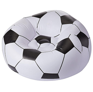 SILLÓN PUFF INFLABLE TIPO BALÓN DE FÚTBOL BESTWAY