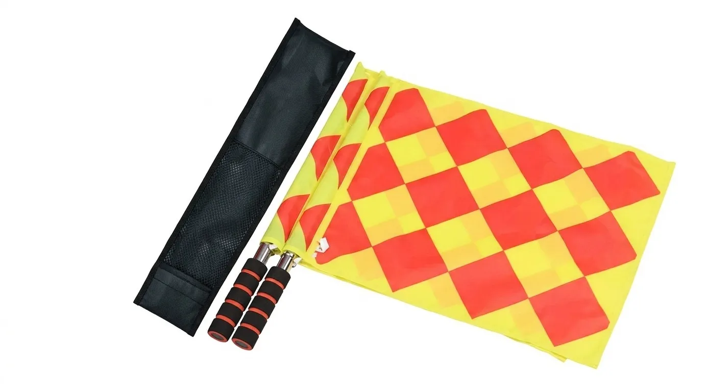 Banderines De Arbitro / Arbitraje Cuadros Rojos
