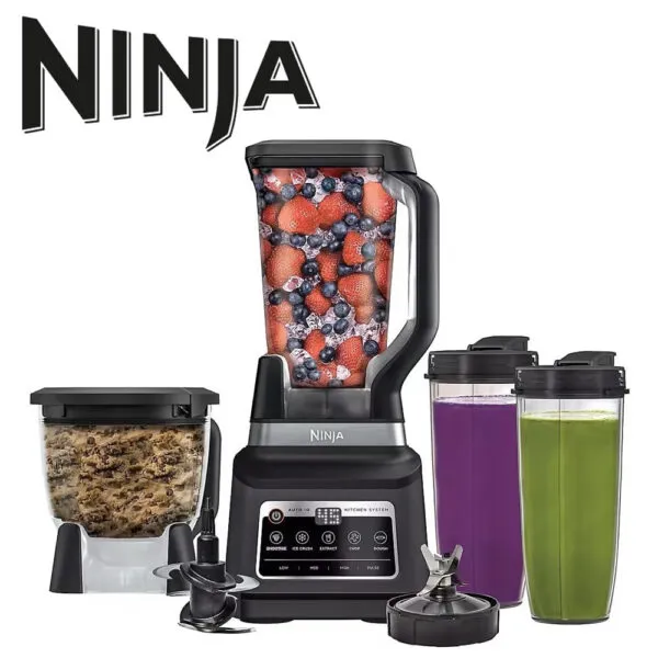 Licuadora Procesador y 2 Vasos To-Go 1400W Auto-iQ Ninja BN805A Pro Plus 5-1