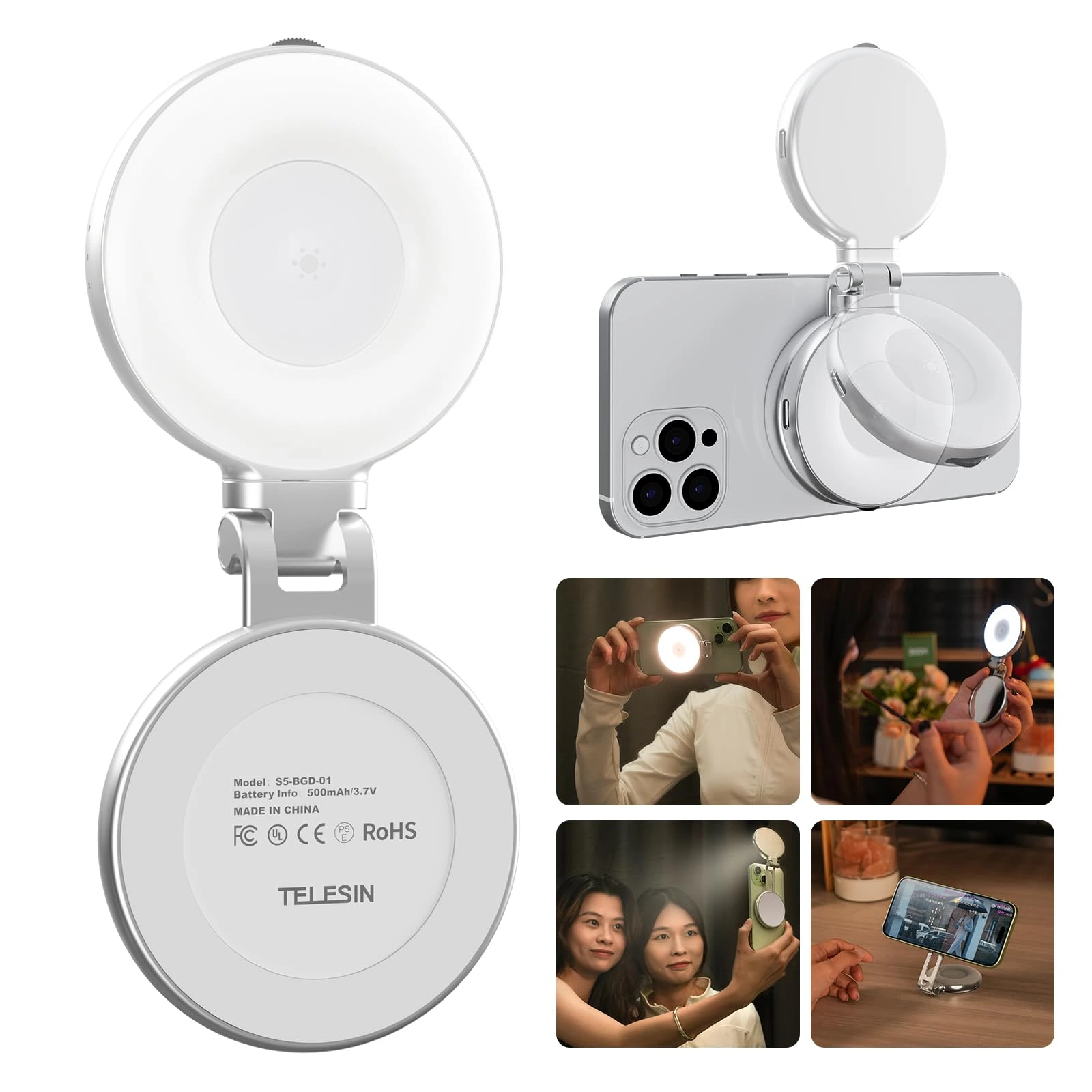 [TELECO3WH] Aro de Luz magnético Telesin para celular VERANO