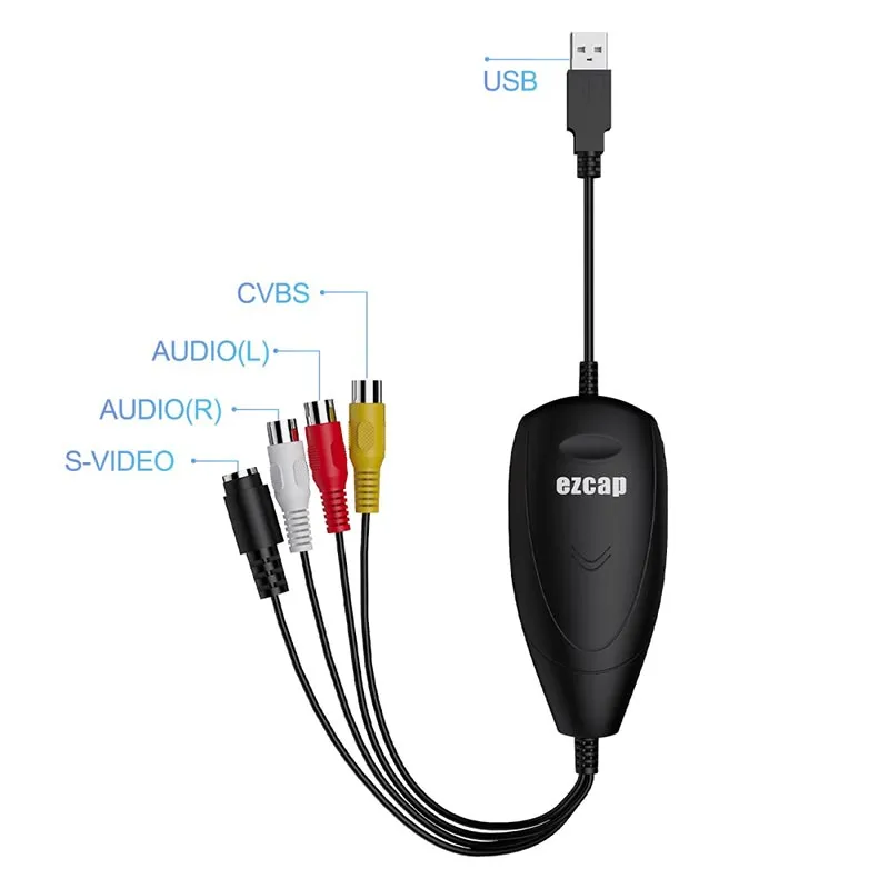 [8965420] CAPTURADORA DE VIDEO RCA A USB Ezcap 172