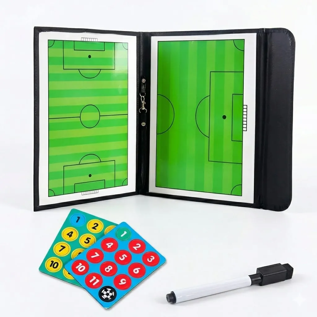 [01VMVR1280-C] Carpeta Táctica y Pizarrón Magnético para Fútbol Profesional