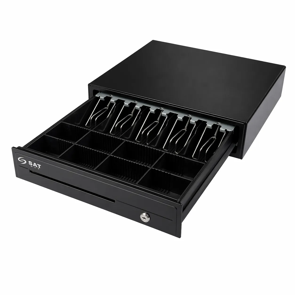 [CAJSAT119MTABLK] CAJON MONEDERO CON 5 ESPACIOS PARA BILLETES
