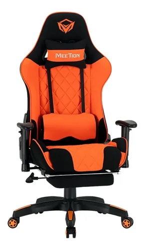 Silla Gamer MT-CHR25 Negra-Naranja REGRESO A CLASES