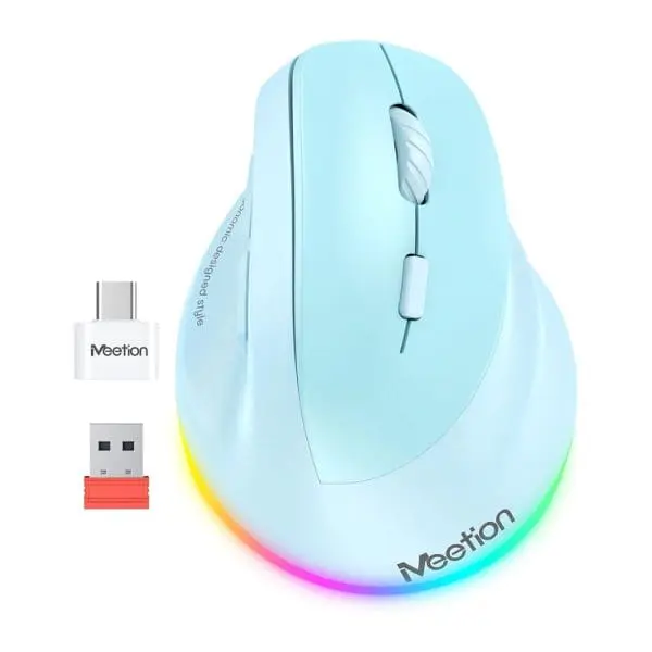 Mouse Wireless Ergonómico MT-BTM010R Meetion