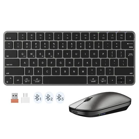 Combo Wireless Mouse-Teclado Ikey C210 Negro Meetion
