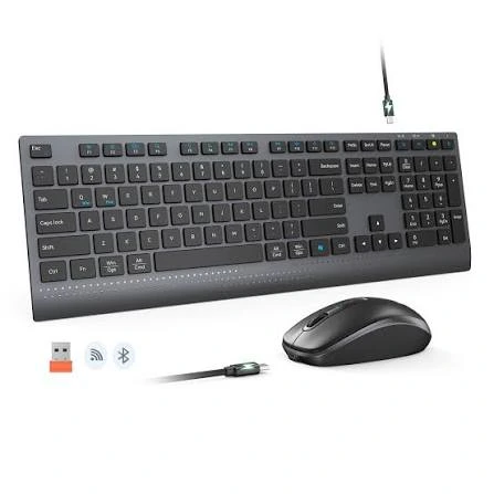Combo Wireless 2n1 C2000 Teclado-Mouse Negro Meetion