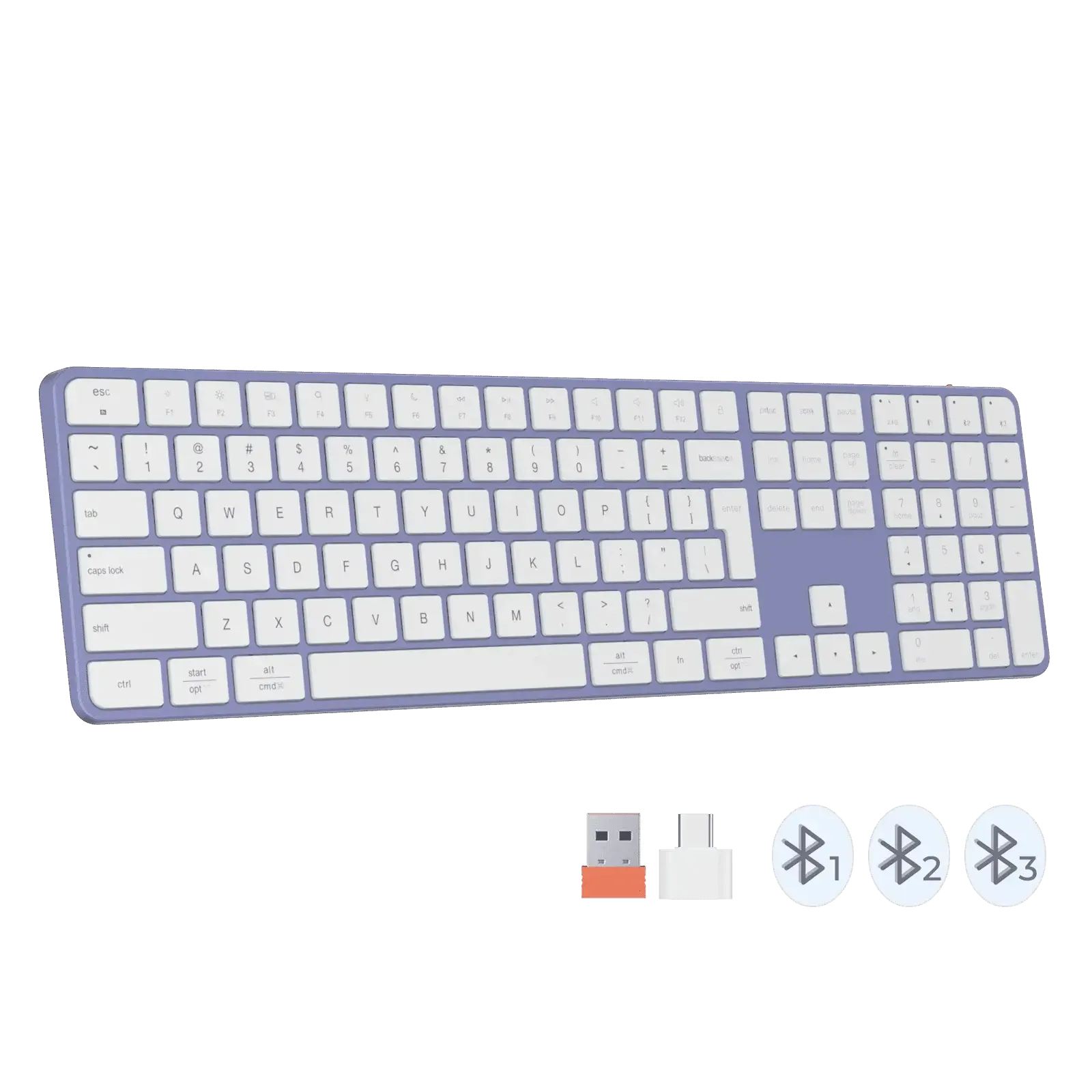 Teclado Wireless Ikey K230 Purpura Meetion