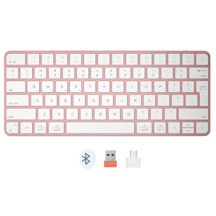 Teclado Wireless Ikey K230 Rose Gold Meetion