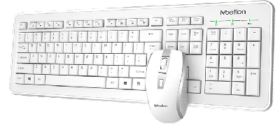 Teclado Wireless combo 2.4 C4120 Blanco Meetion