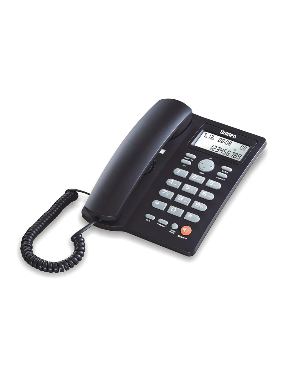 Telefono de Escritorio Negro, UNIDEN
