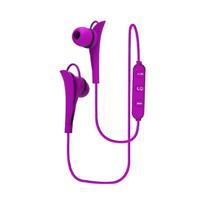 Audífono de Inserción Bluetooth, Micrófono, Rosado, Coby