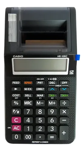 Calculadora con Impresión, 12 Dígitos, Casio