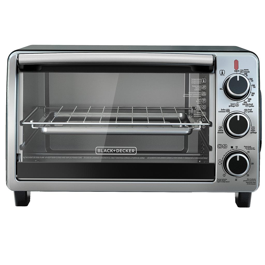 Horno Tostador Eléctrico  - 1350W Multifunción - color Negro - Black and Decker