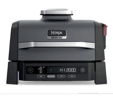 Parrilla Ahumador BBQ y Freidora de Aire Eléctrica Ninja