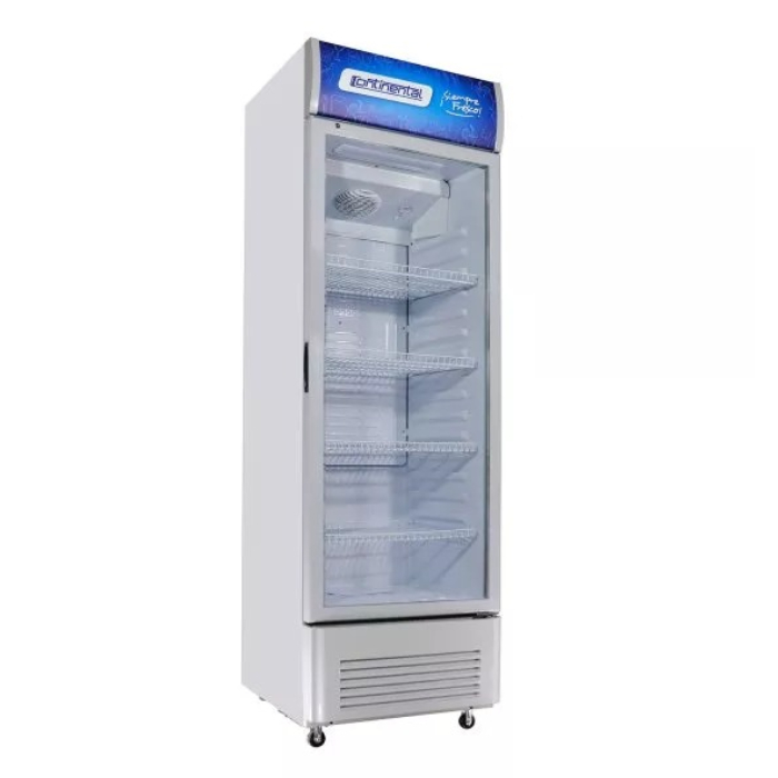 Refrigeradora vertical Vitrina continental 180 litros ,blanca