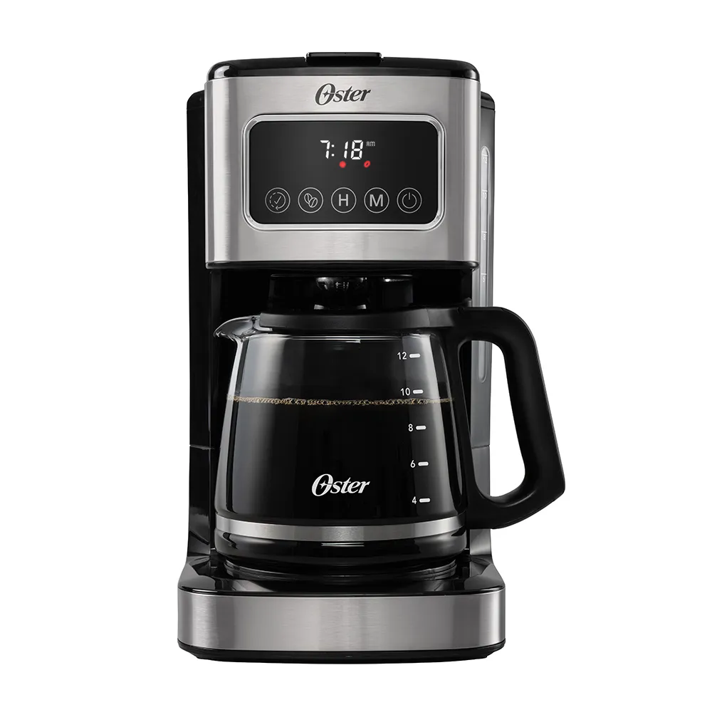 Cafetera 12 Tazas Panel Tactil Jarra de Vidrio