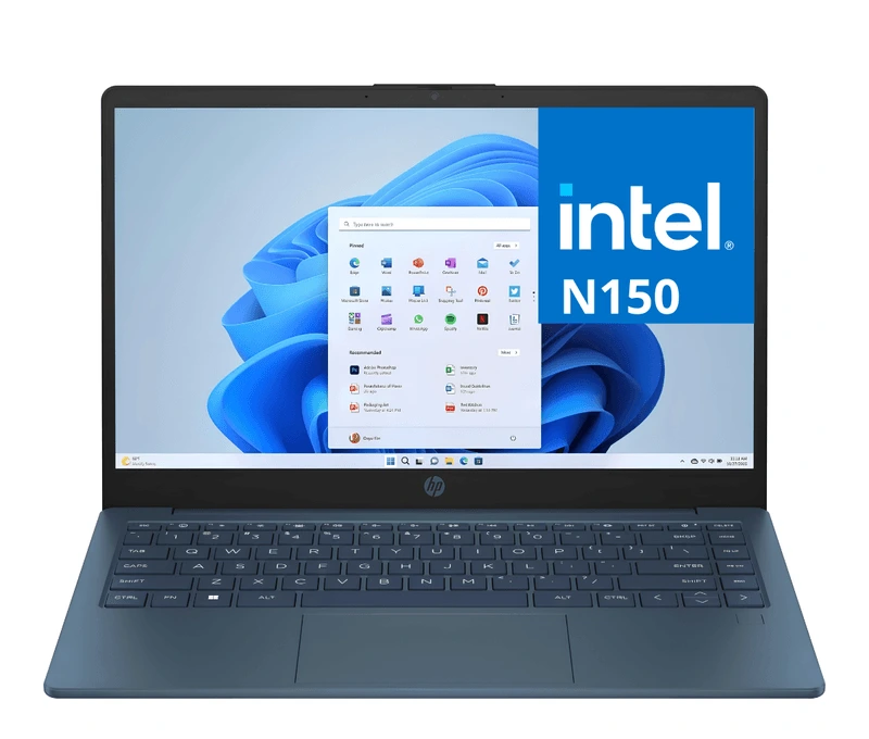 Laptop 14" Hd Intel N150 4Gbram 128Gb Win11, Hp