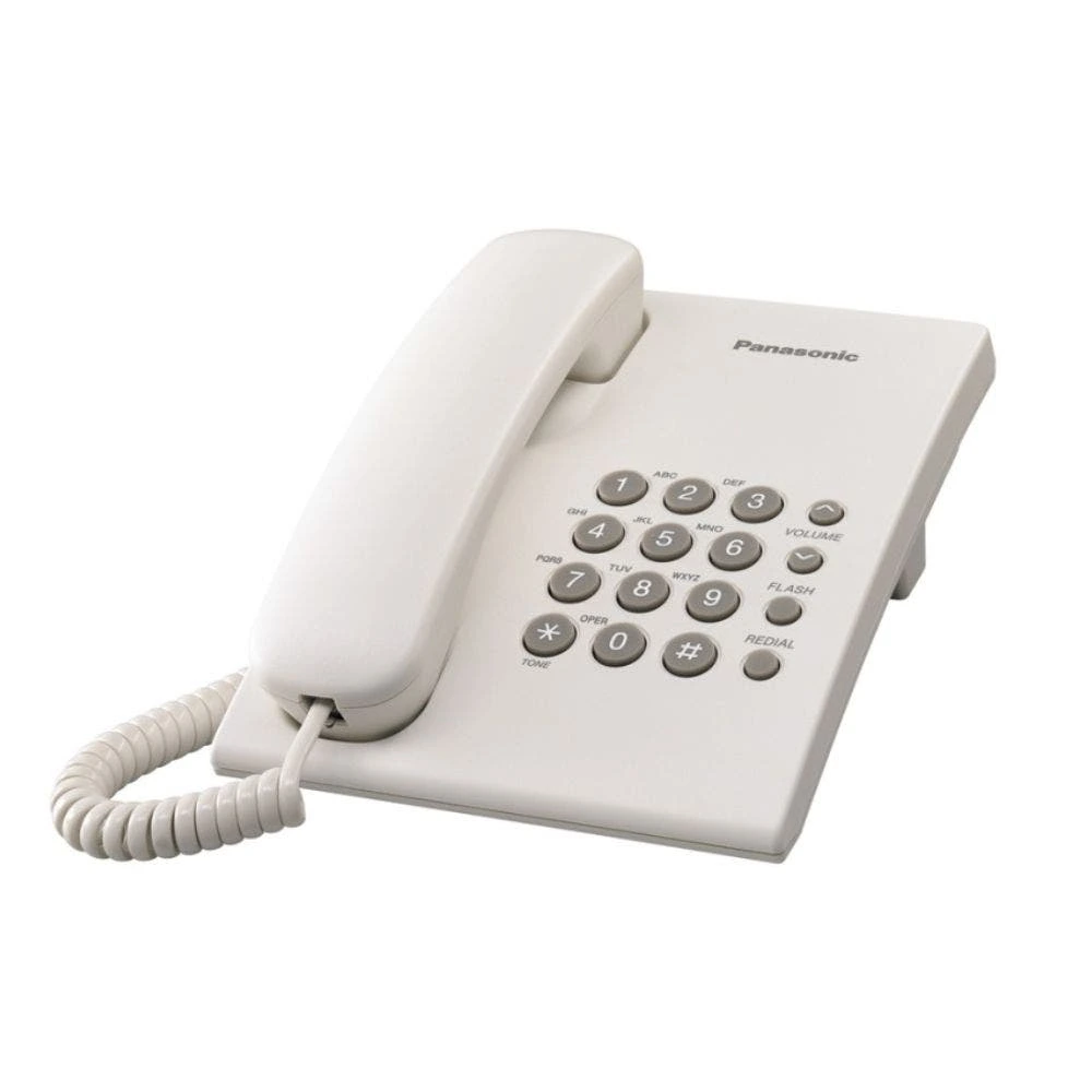 Telefono Alambrico Sencillo , Blanco, Panasonic