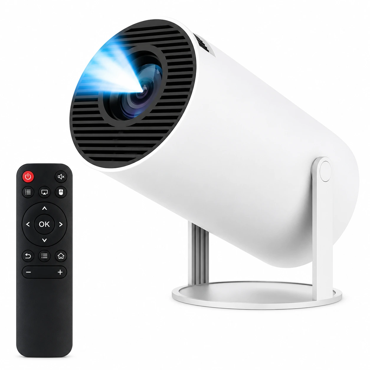 Proyector Inteligente Android, Hd, Wifi6, Bt, 125 Lúmenes, Ebasix