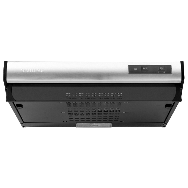 Campana Extractora Horizontal Challenger Cx4200 60Cm 2 Velocidades Semicurvo Color Plata