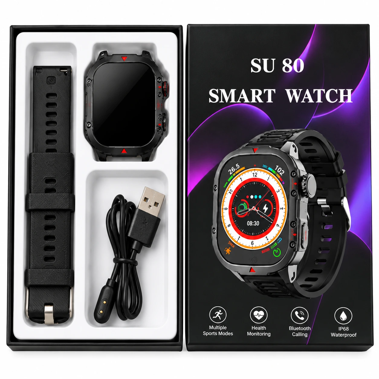 Smart Watch Su 80 Negro