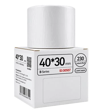 Rollo de Etiqueta T40*30-230white para Impresora Niimbot