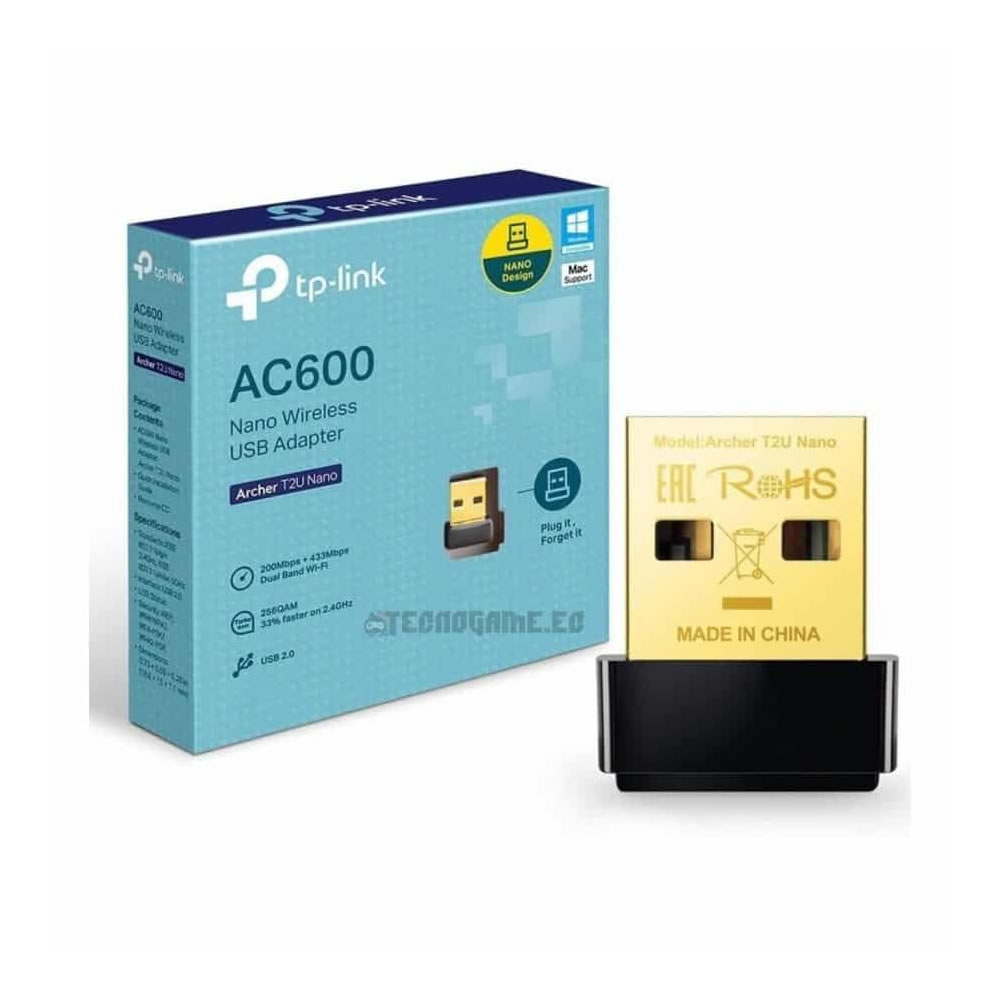 Adaptador Wifi Usb Tp-Link Archer T2U NANO Ac600 Doble Banda