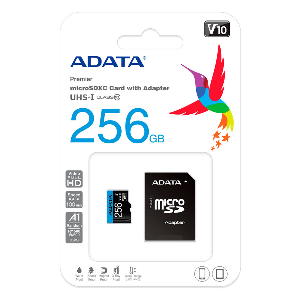 Memoria Micro Sd Adata 256Gb Clase 10