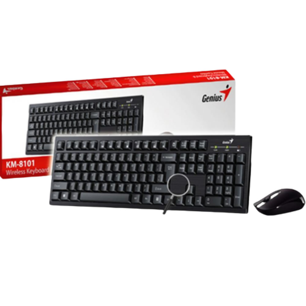 Combo Teclado y Mouse Optico Genius KM-8101 Inalámbrico