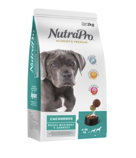 Alimento NUTRAPRO PERRO CACHORRO RAZA MEDIANA Y GRANDE