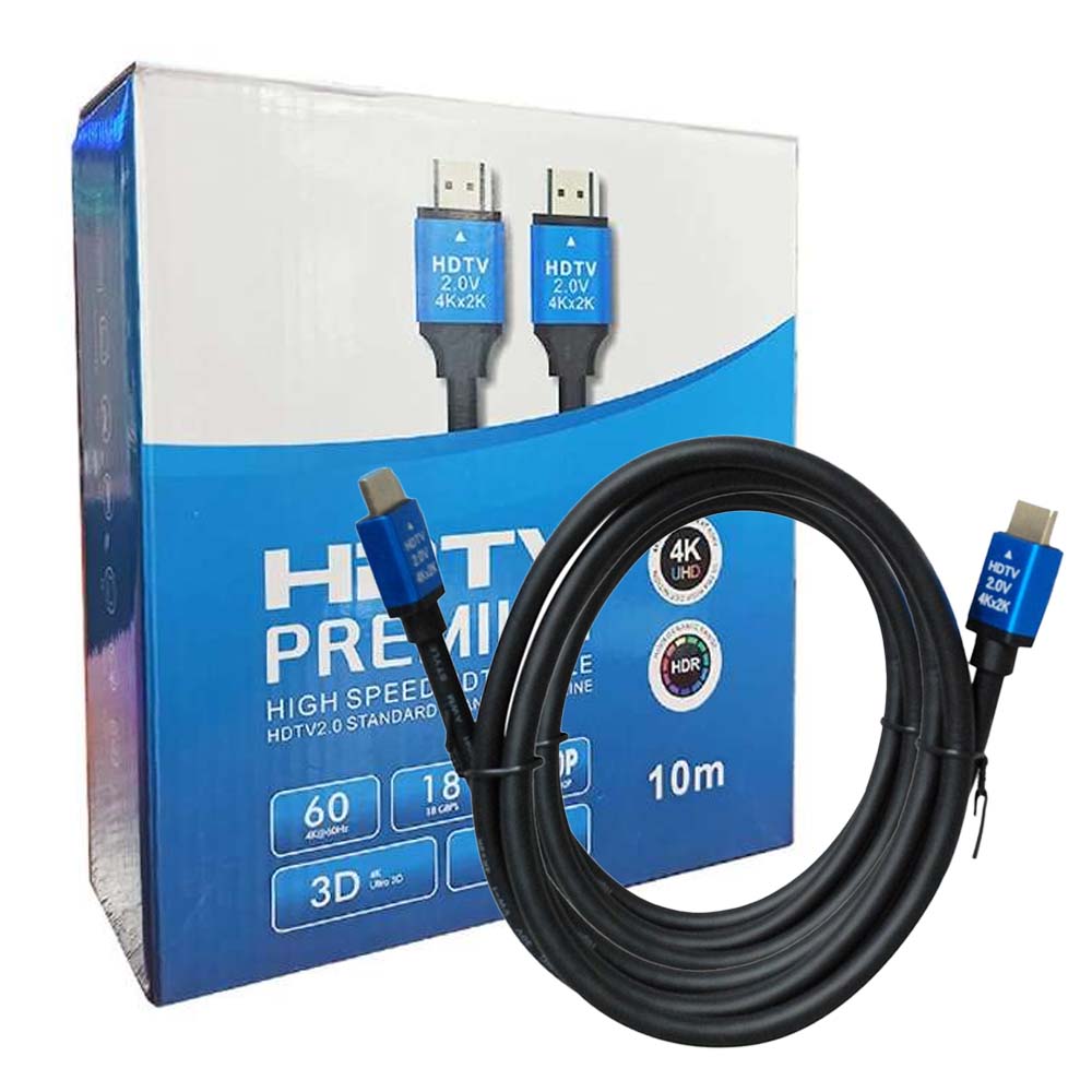 Cable hdmi A hdm 4K 10 mts ultra high speed