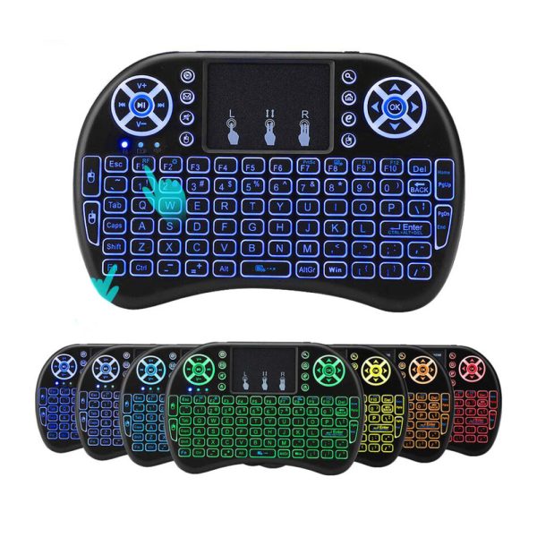 Teclado para smart tv con luz