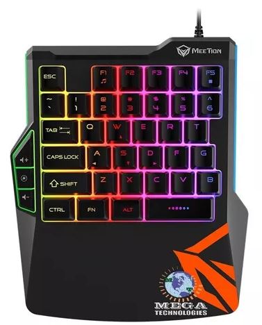 Teclado gamer MT-KB015  membrana single hand MEETION