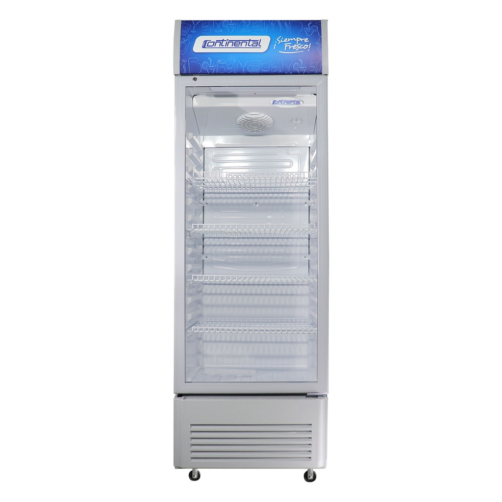 Refrigeradora vertical Vitrina continental 436lts