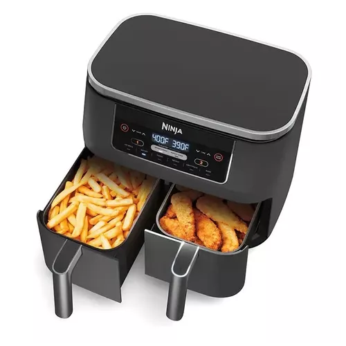 Freidora de Aire Ninja Digital de 2 Canastas 7.6 Litros (caja genérica)