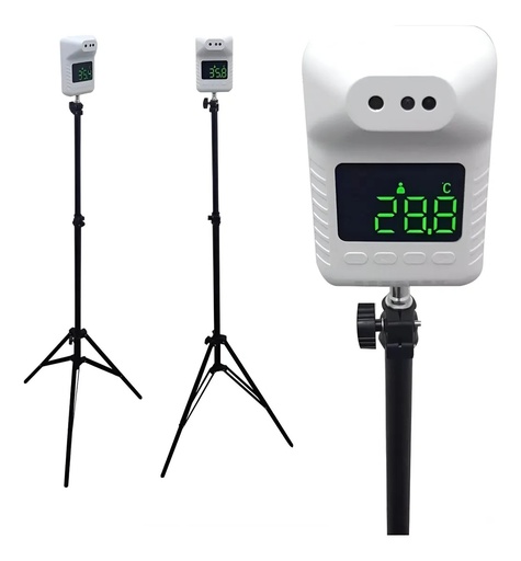 [HERP013563] TERMÓMETRO INFRARROJO MEDIDOR DE TEMPERATURA - BLANCO + TRÍPODE