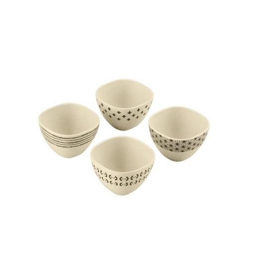 [00-4BB] Juego De Tazones Cuisinart 4 Piezas De Bambu Capacidad 8 Oz