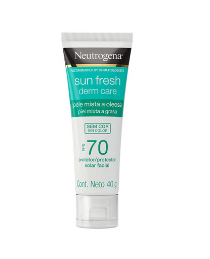 [glamo_286] Neutrogena Sun Fresh Derm Care SPF70 Piel Mixta a Grasa con Niacinamida de 40 gr