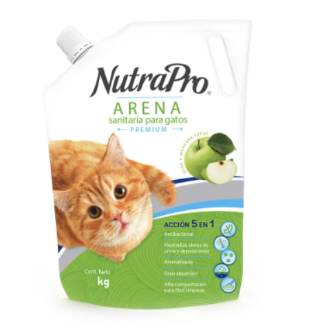 [usa_51] ARENA MANZANA VERDE PARA GATOS NUTRAPRO 4kg