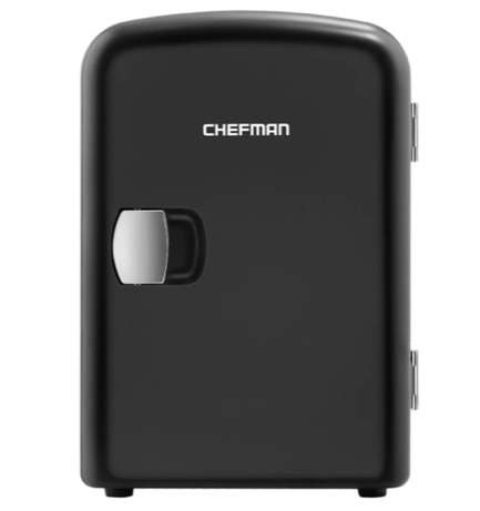 [CHE-RJ48MBLACKDS-BK] Mini Refrigerador Chefman Portatil 4Lts para maquillaje
