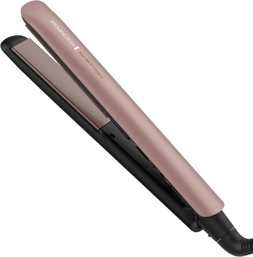 [S8599] PLANCHA DE CABELLO REMINGTON CON KERATINA 230 GRADOS PANTALLA DIGITAL ROSADO