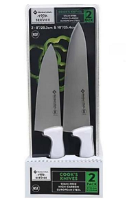 [usa_2cuchillosblancos] Set juego de 2 cuchillos - color mango blanco